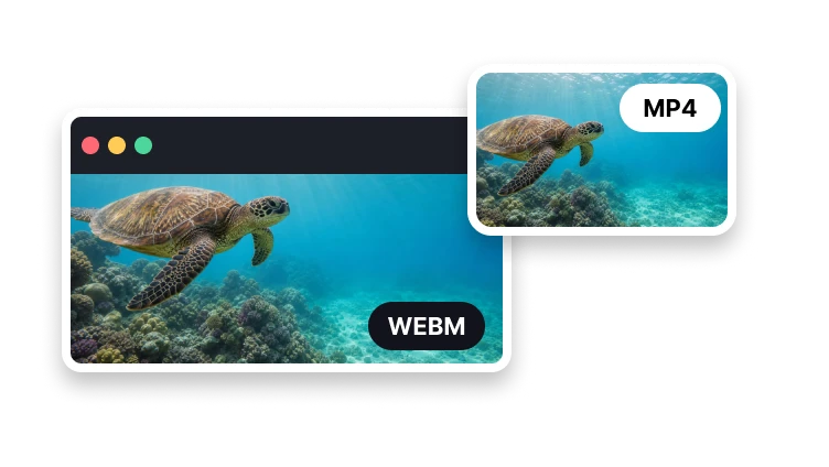 WebM 轉 MP4