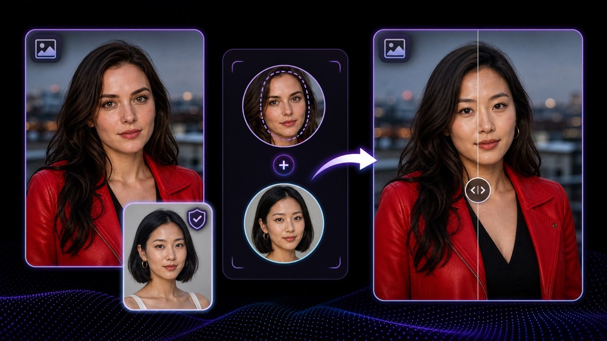 如何用 AI 替換照片中的臉 — VisionStory 的逐步教學指南